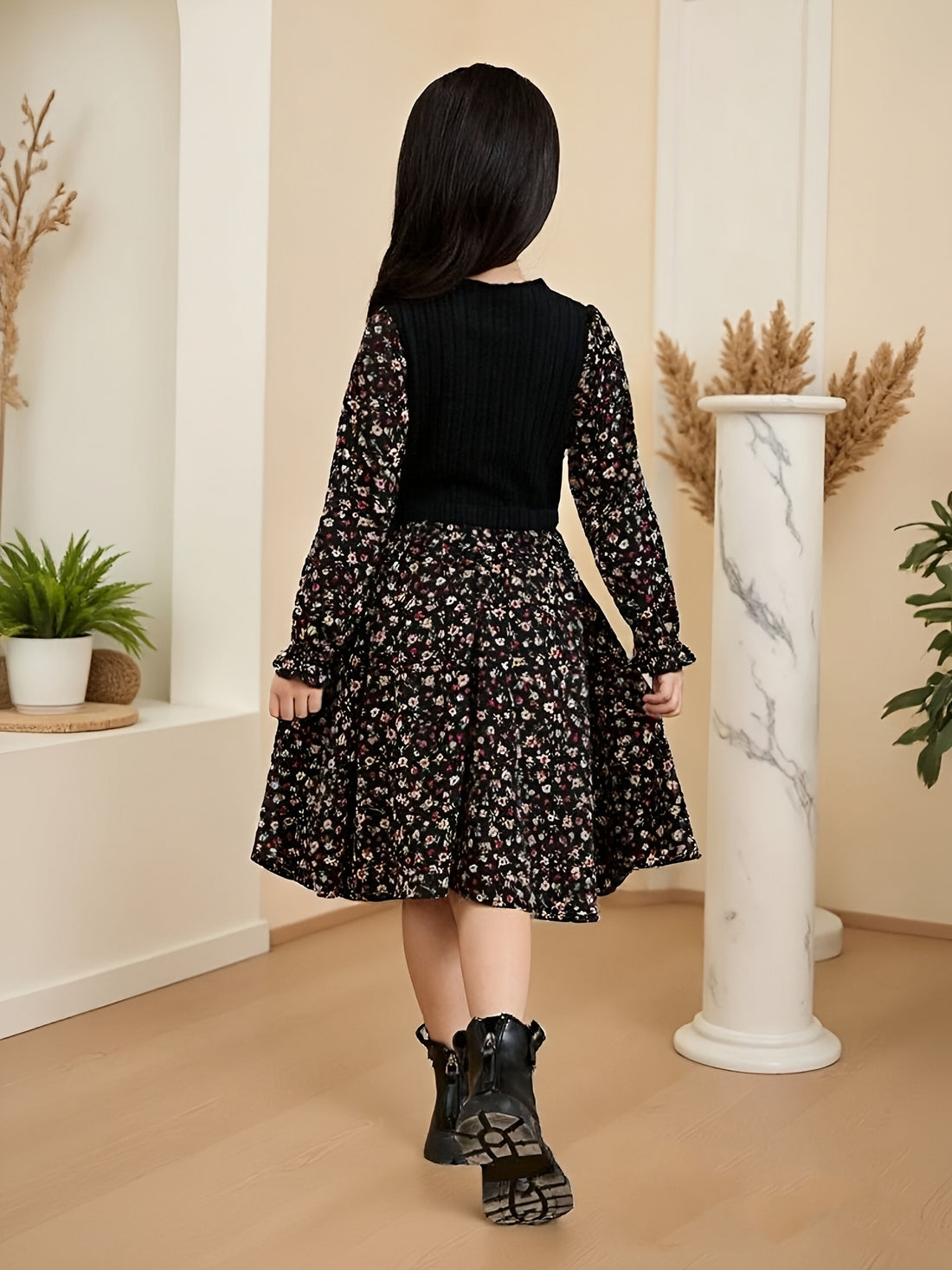 VigoSource Girls Floral Cotton Dress 46