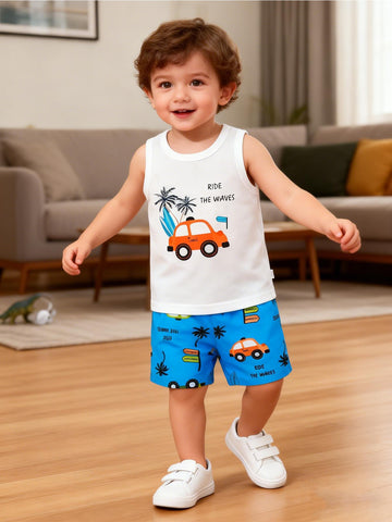 VigoSource Boys This Is a Two-piece Set Featuring a Sleeveless ...