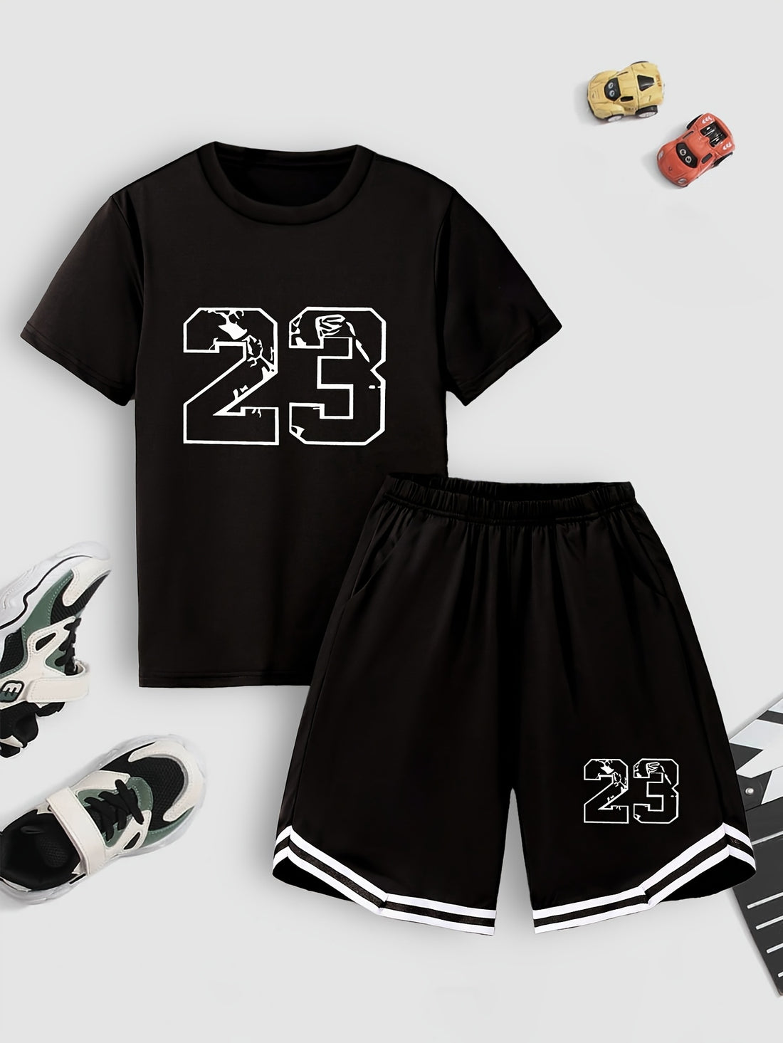 VigoSource Boys 2pcs of Summer Basic Easy Sports T-Shirt and Shorts Set...