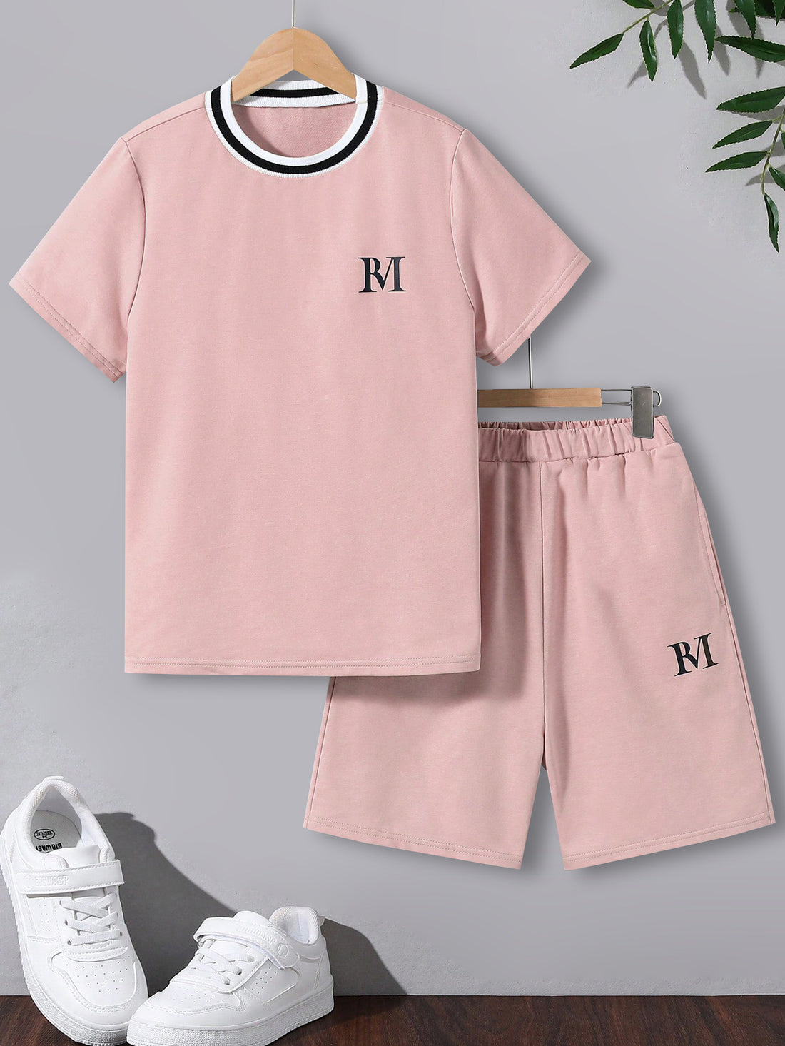 VigoSource Boys Summer Casual Comfortable Ribbed Collar Letter Pattern ...