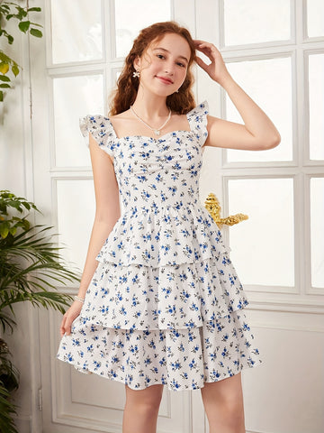 VigoSource Girls Floral Cotton Dress 18