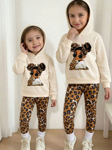 VigoSource Girls 2pcs Spring Young Girl Long-sleeved Hooded Sweatshirt Hoodie ...