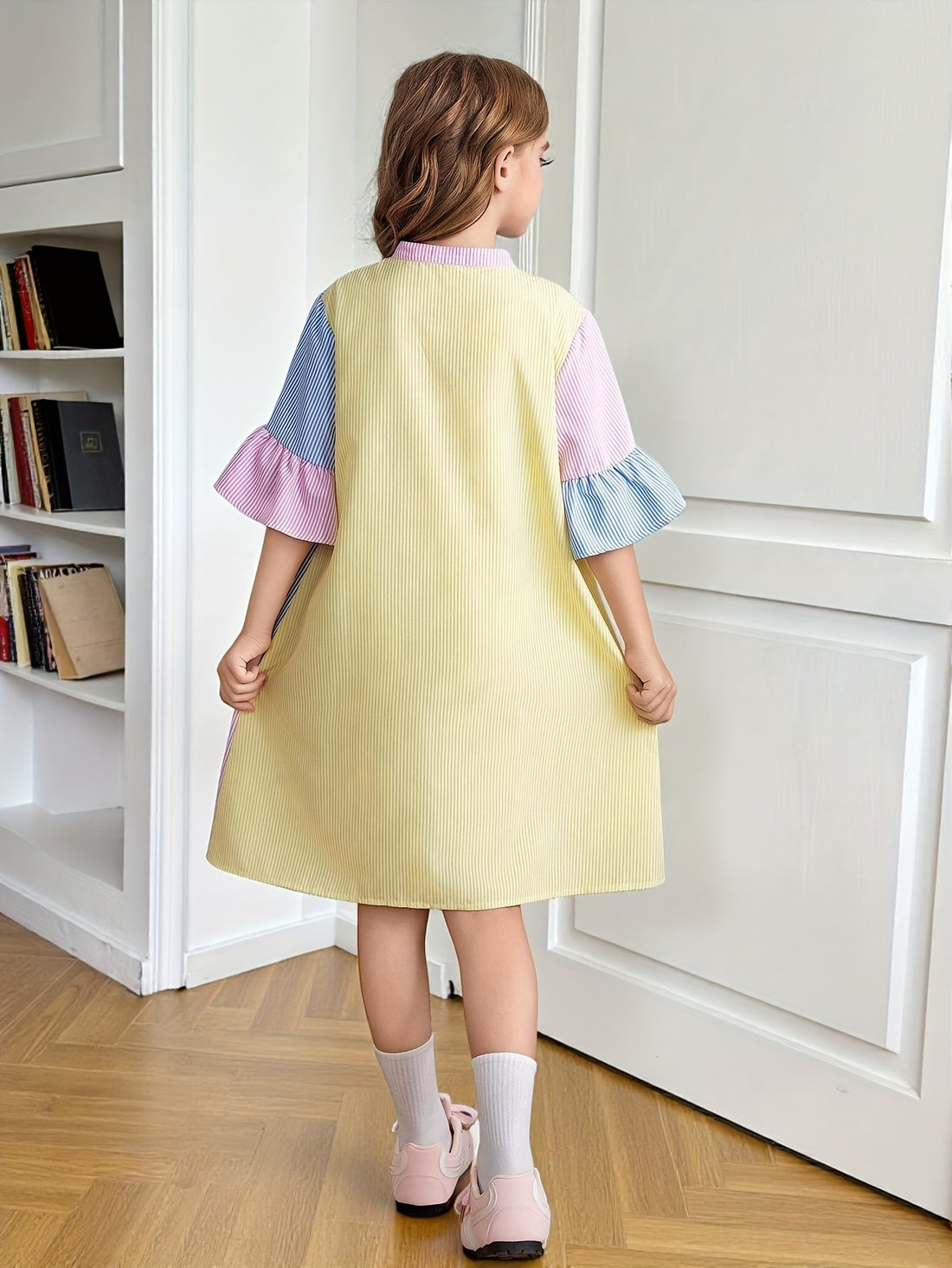 VigoSource Girls Striped Cotton Dress
