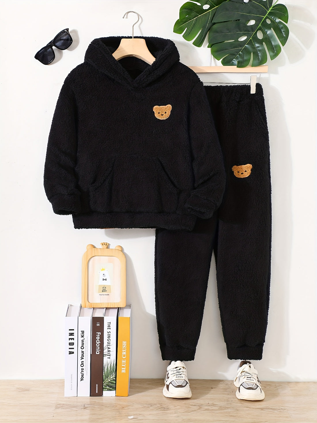 VigoSource Boys Autumn/winter Big ' Hooded Long-sleeve Warm Sweatsh...