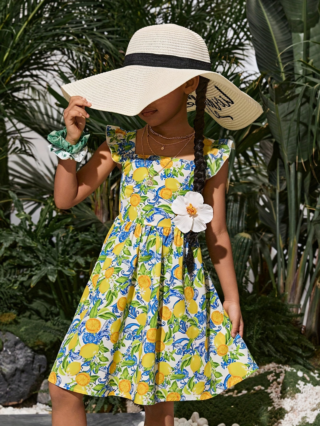 VigoSource Girls Floral Cotton Dress 10