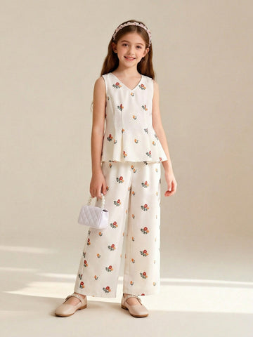 VigoSource Girls Floral Floral Pants - Summer 2