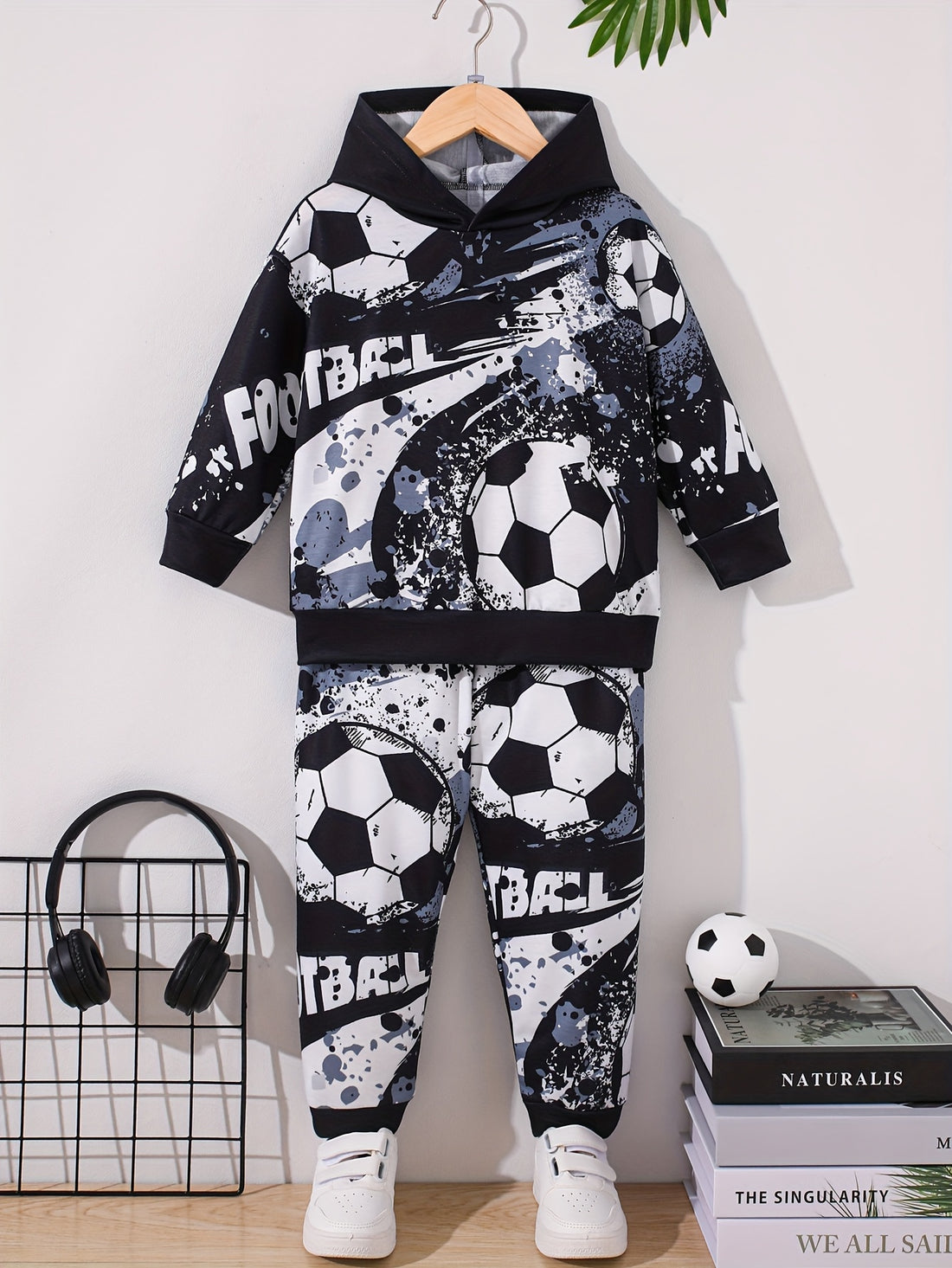 VigoSource Boys Spring/autumn Casual Hooded Long-sleeve Letter Print So...