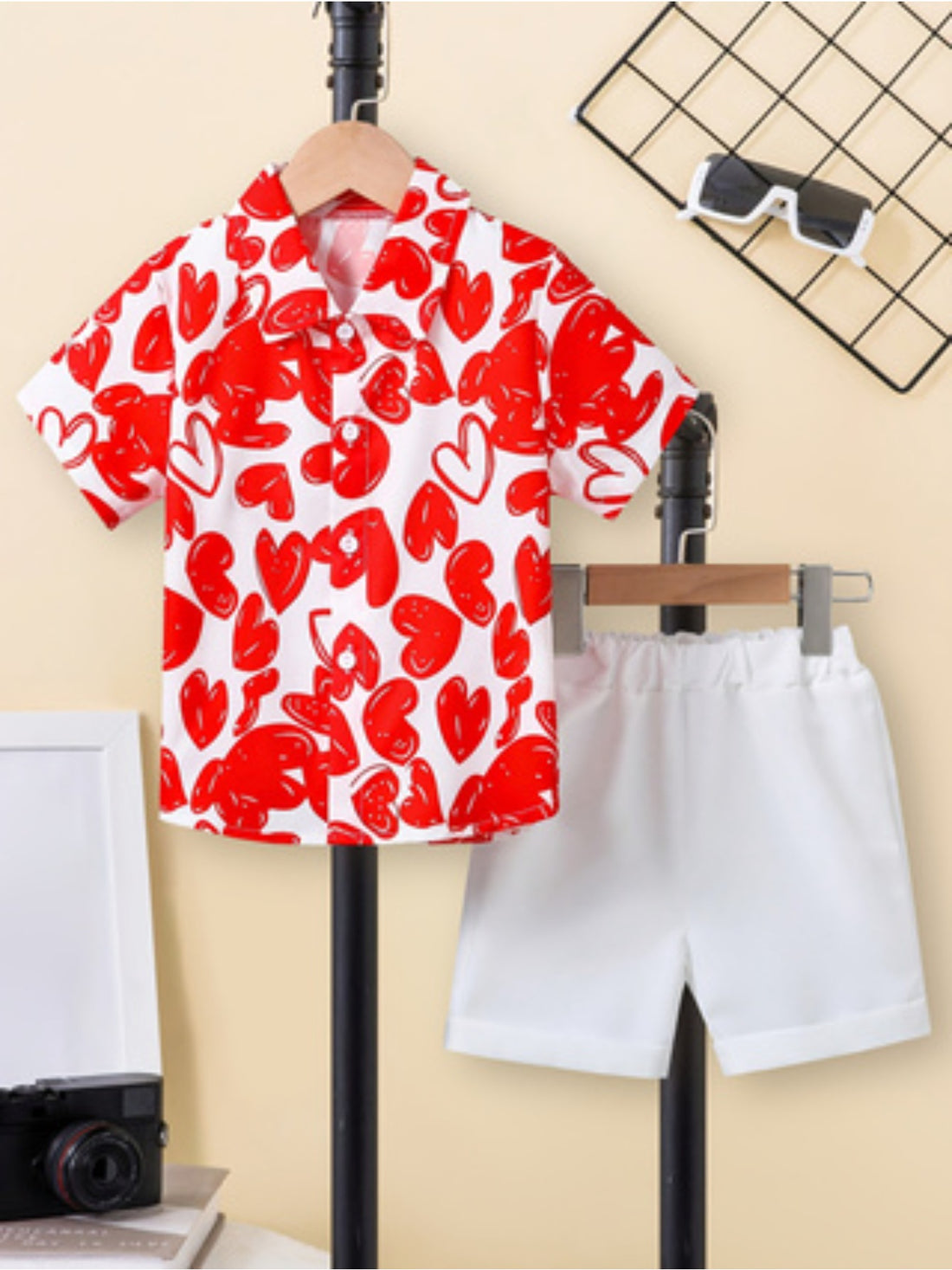 VigoSource Boys 2pcs Casual Shirt and Shorts Set | Spring/summer
