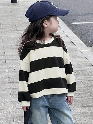 VigoSource Girls Striped Cotton Outfit Set 4