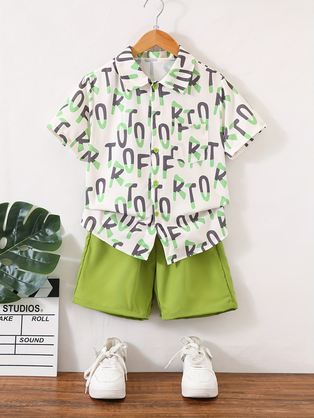 VigoSource Boys Summer Fashion Set Featuring a Lightweight Short-sleeve Shirt...