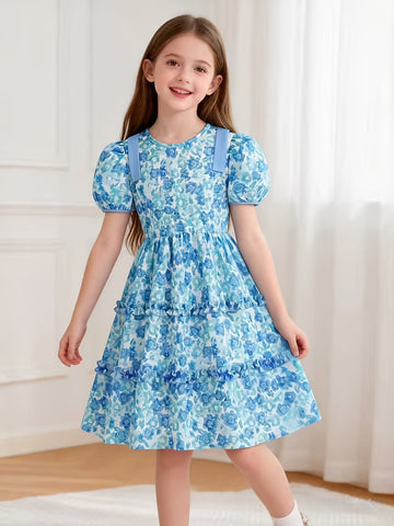 VigoSource Girls Floral Cotton Dress 4