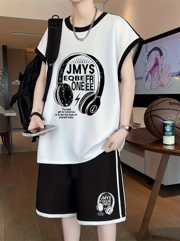 VigoSource Boys Summer New Sleeveless T-Shirt with Contrast Side Stripe...