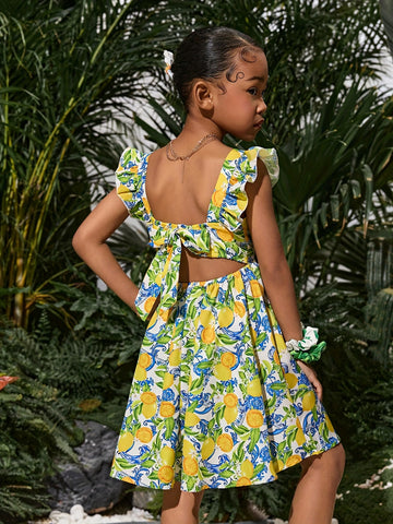 VigoSource Girls Floral Cotton Dress 10