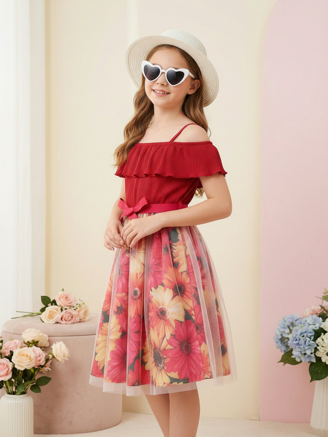 VigoSource Girls Floral Cotton Dress 33