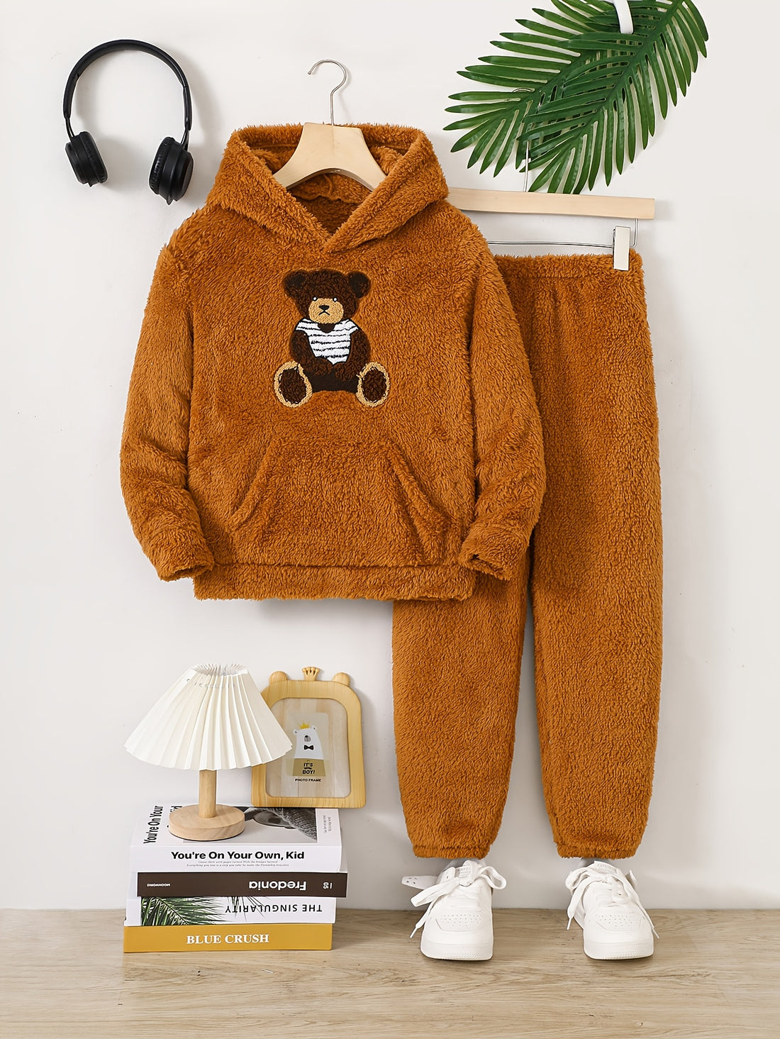 VigoSource Boys 2pcs Autumn/winter Casual Animal Print Sweatshirt and P...