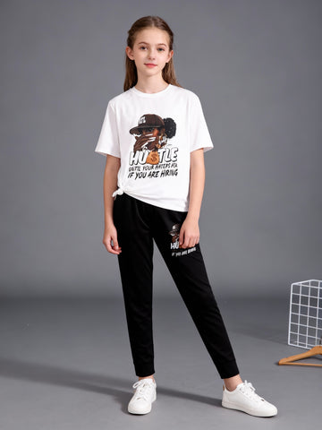 VigoSource Girls Short Sleeve Knit Pants 7