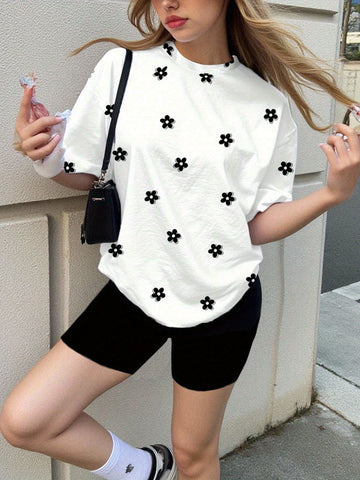 VigoSource Girls Floral Knit Floral Tops - Summer