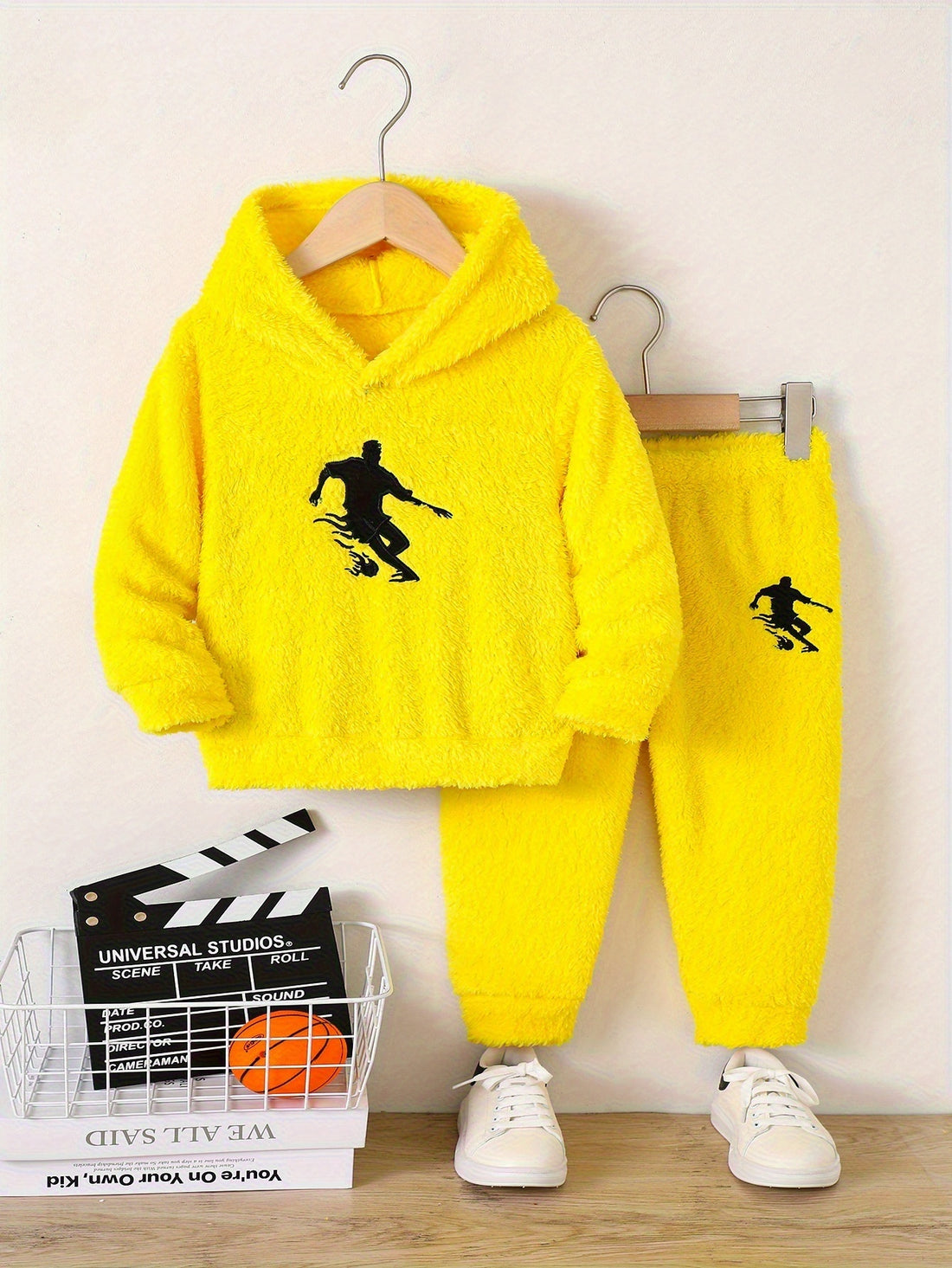 VigoSource Boys Casual Plush Fabric Hoodie with Character Embroidery An...