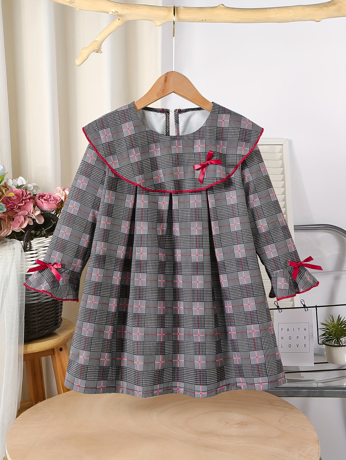 VigoSource Girls Plaid Plaid Dresses - Spring/autumn