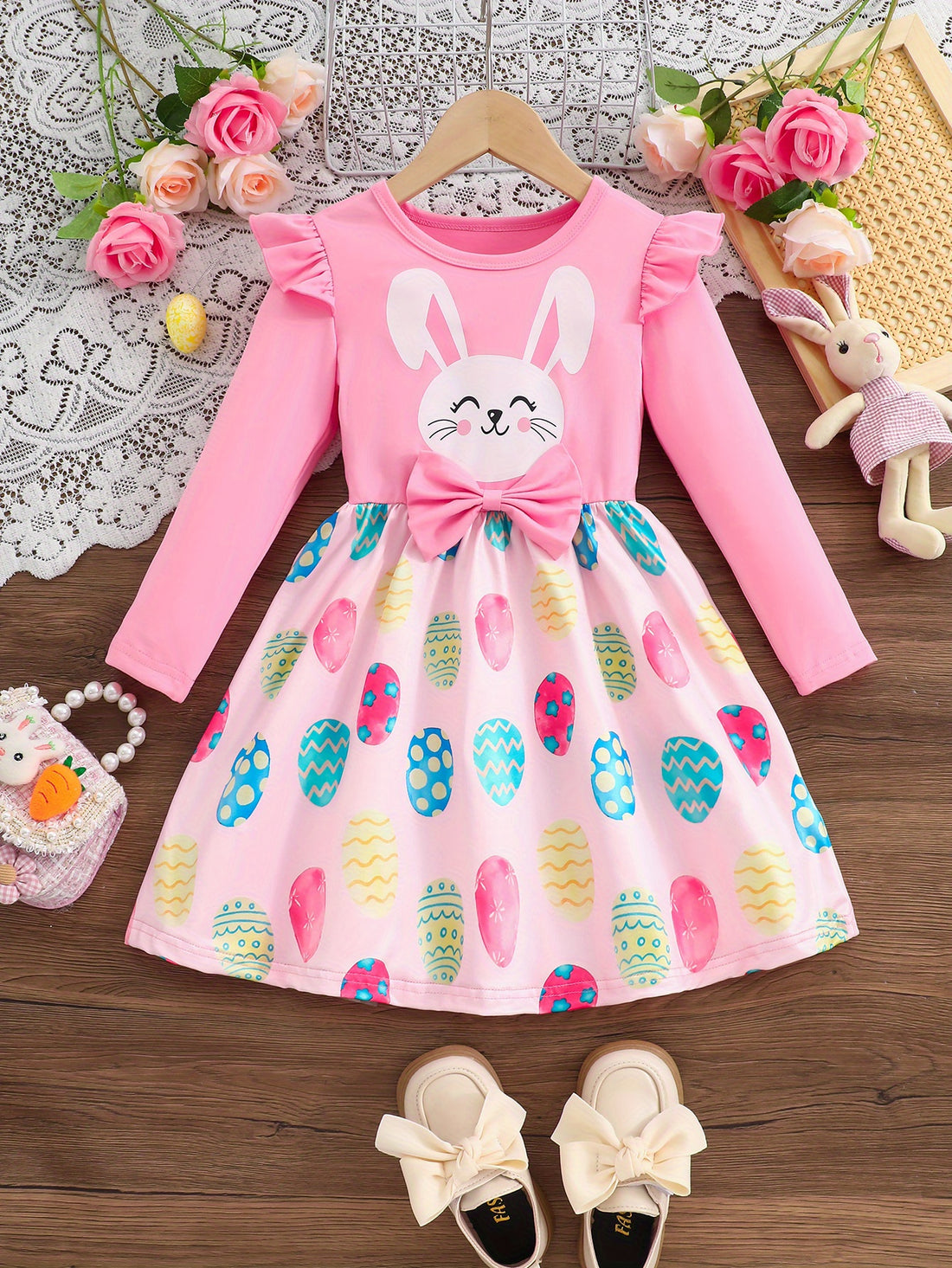 VigoSource Girls Cartoon Knit Dresses - Spring/autumn