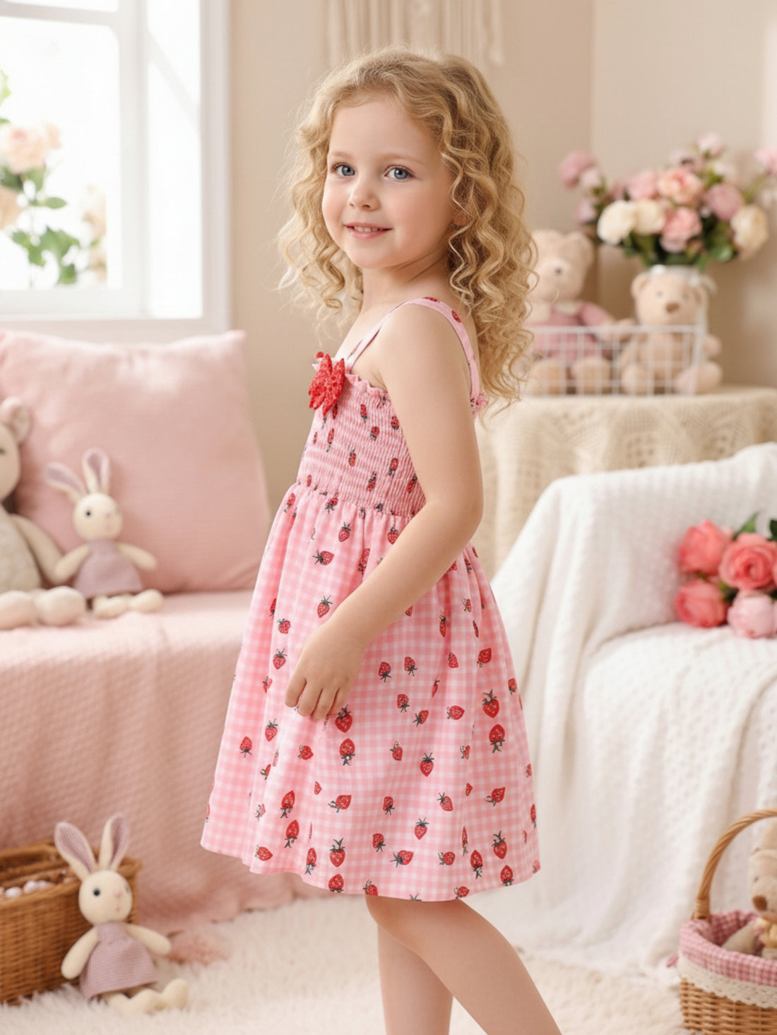 VigoSource Girls Plaid Cotton Dress 4