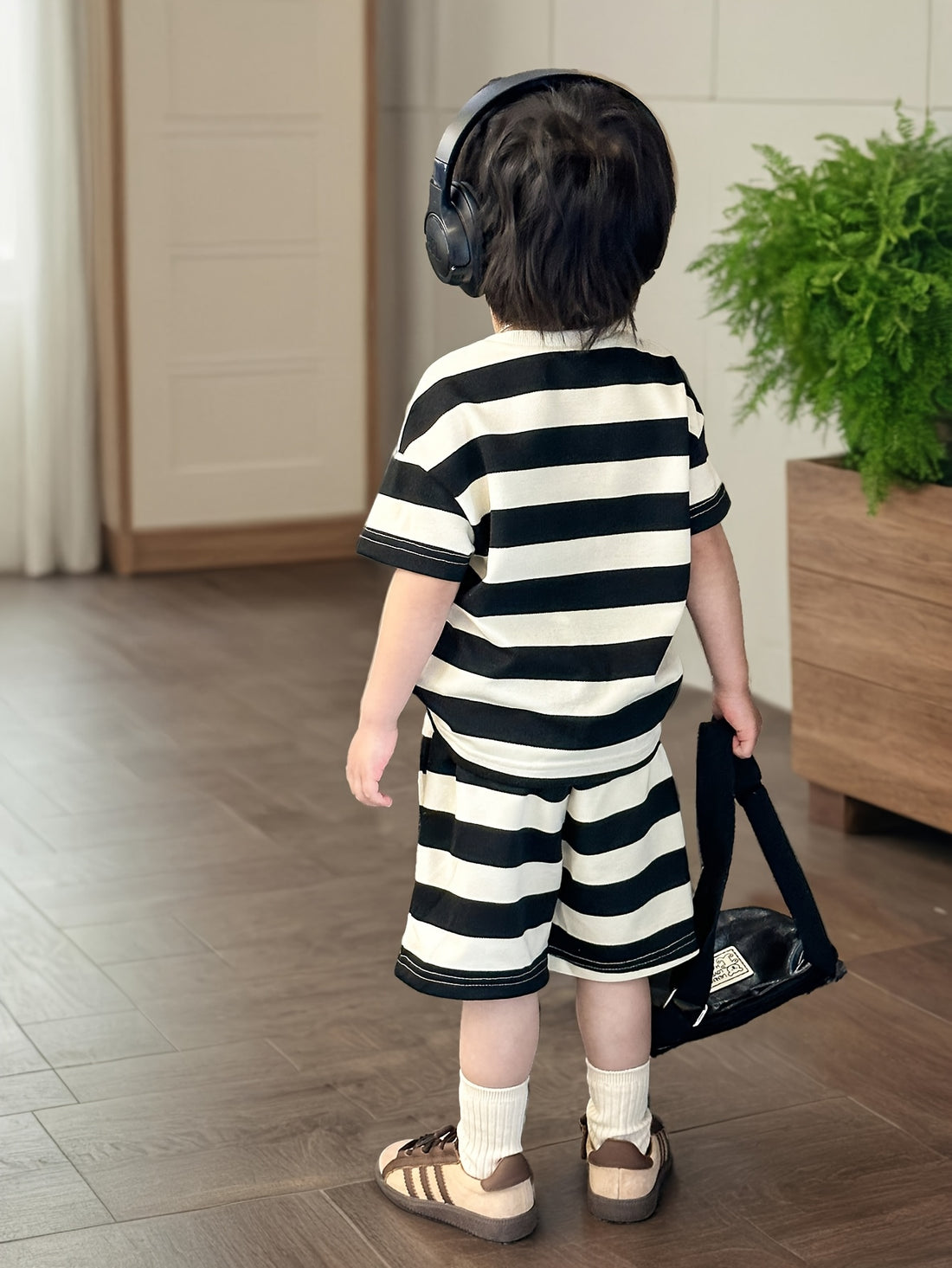 VigoSource Boys Striped Cotton Outfit Set 4