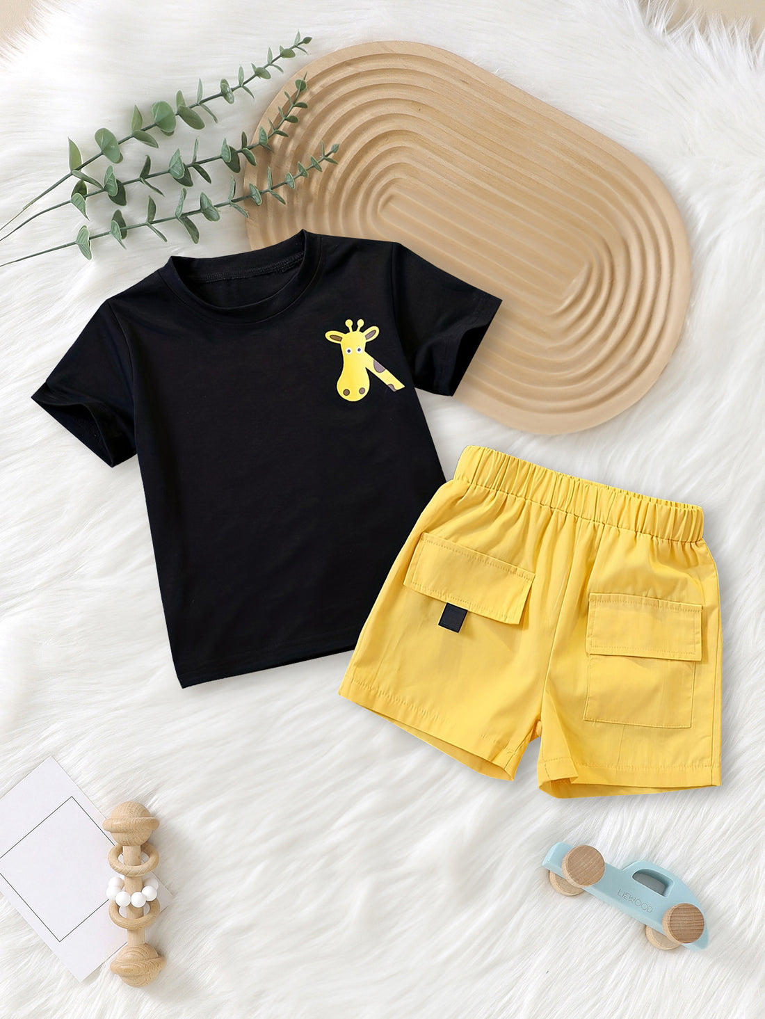 VigoSource Boys Spring/summer Comfortable Fashion Cartoon Giraffe