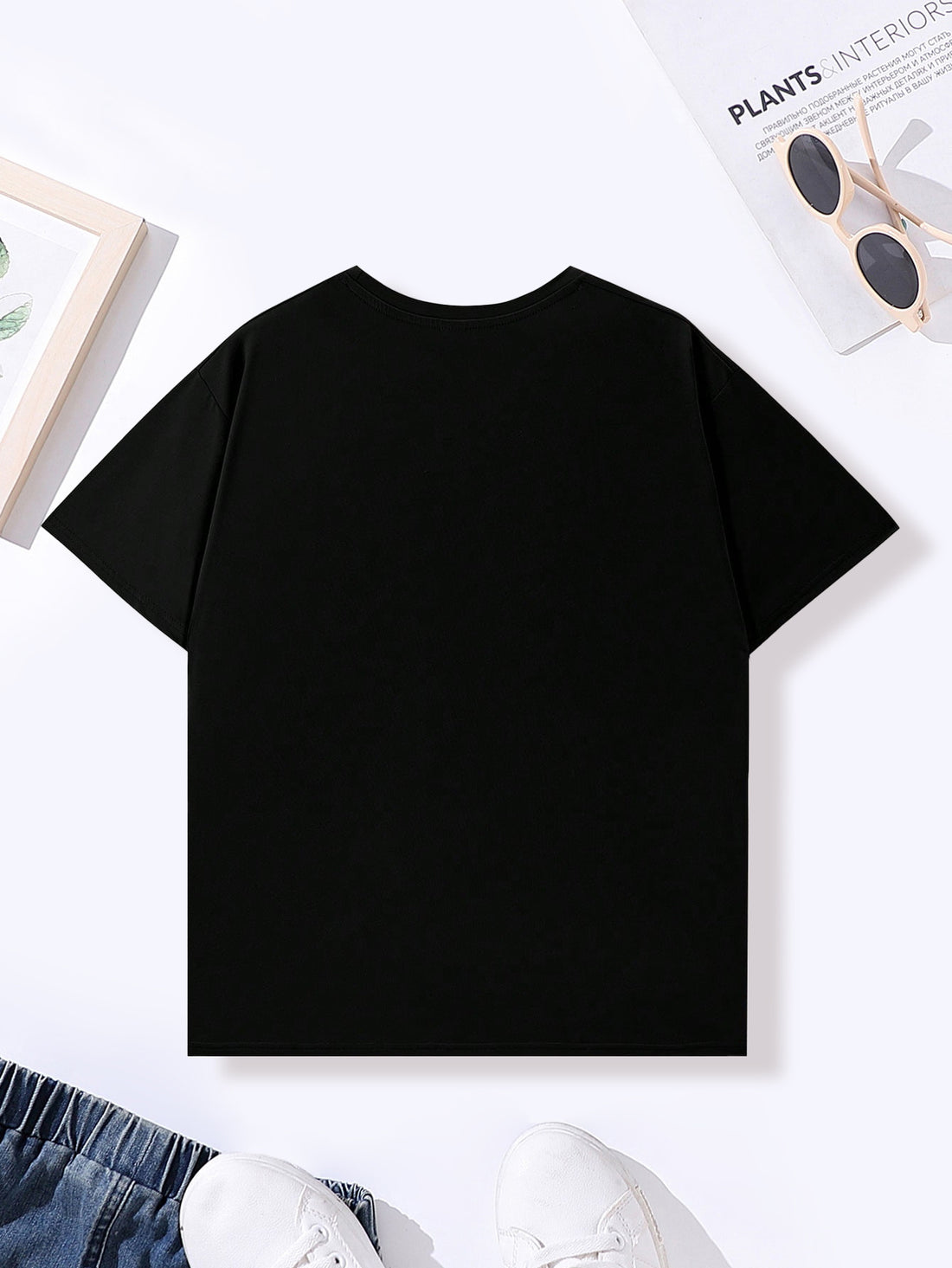 VigoSource Boys Casual Colorful Letter Print Round Neck
