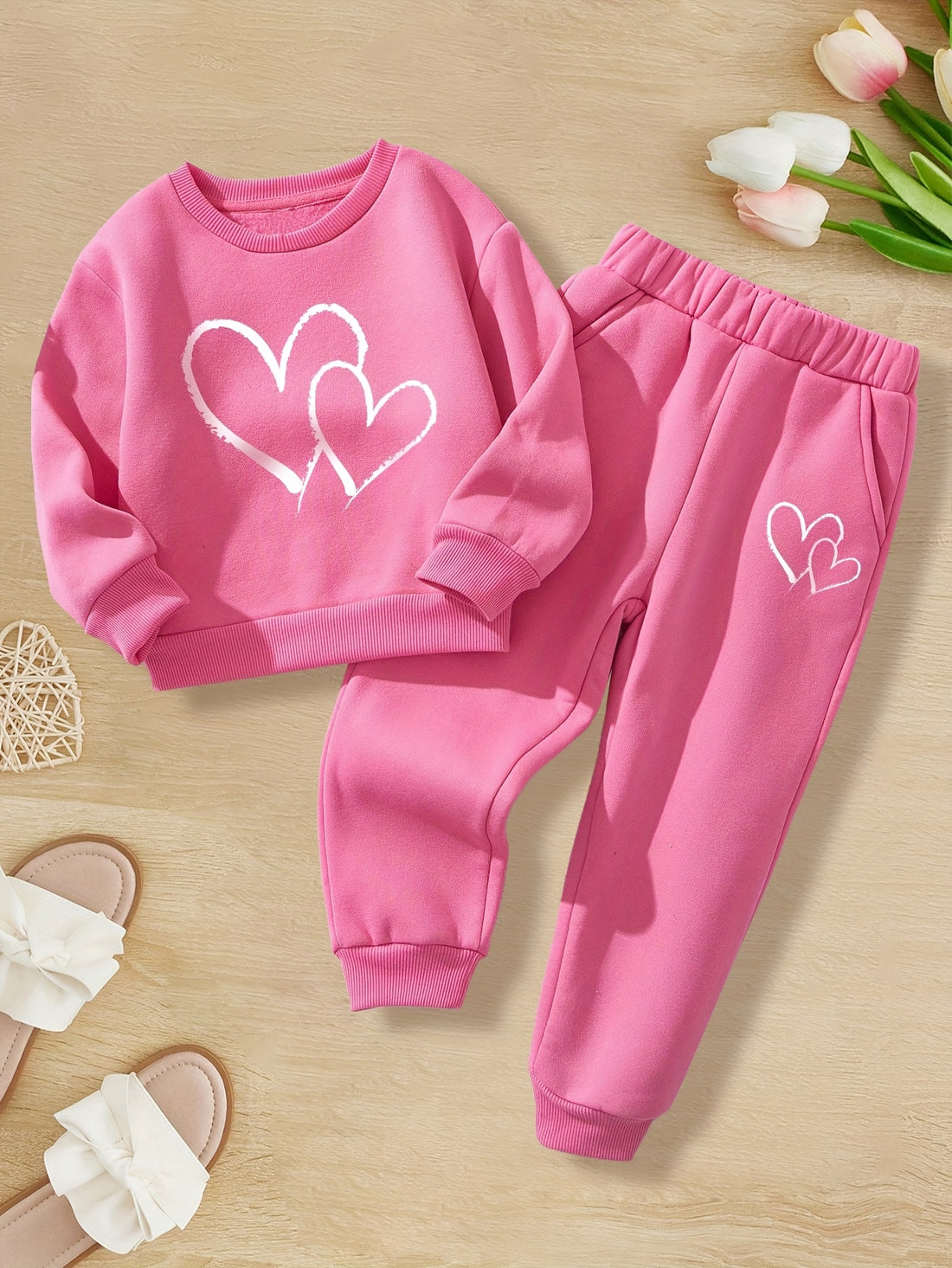 VigoSource Girls Winter Long-sleeve Top and Pants Two-piece Set, Perfec...