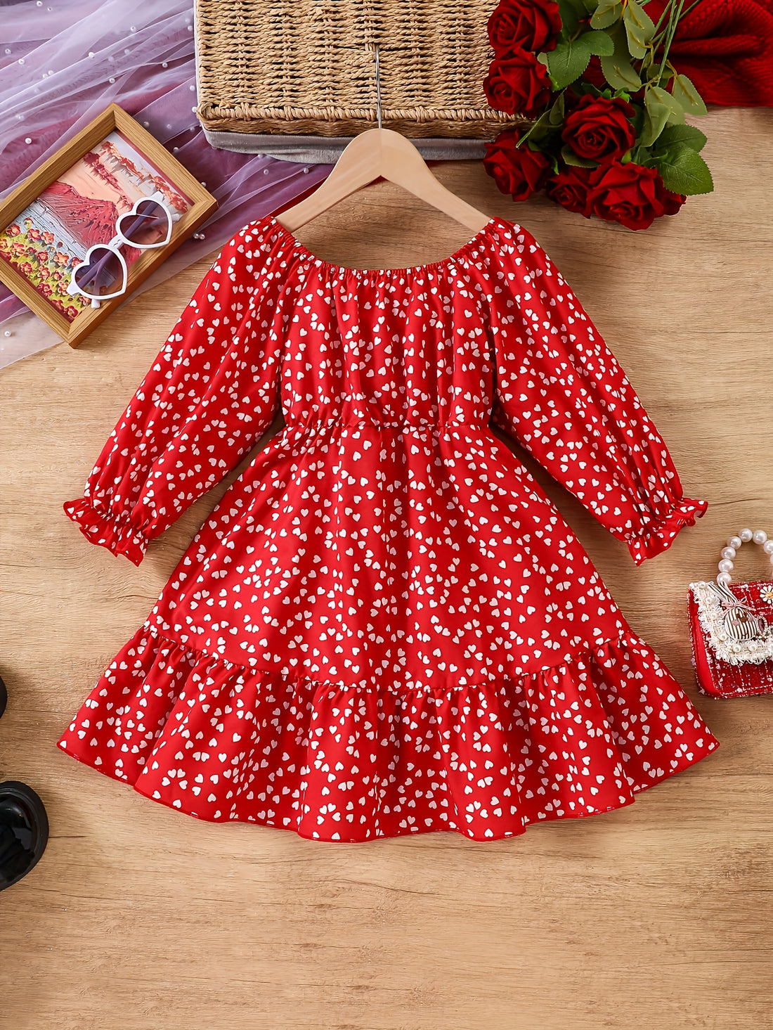 VigoSource Girls Ruffled Long Sleeve Outfit Set