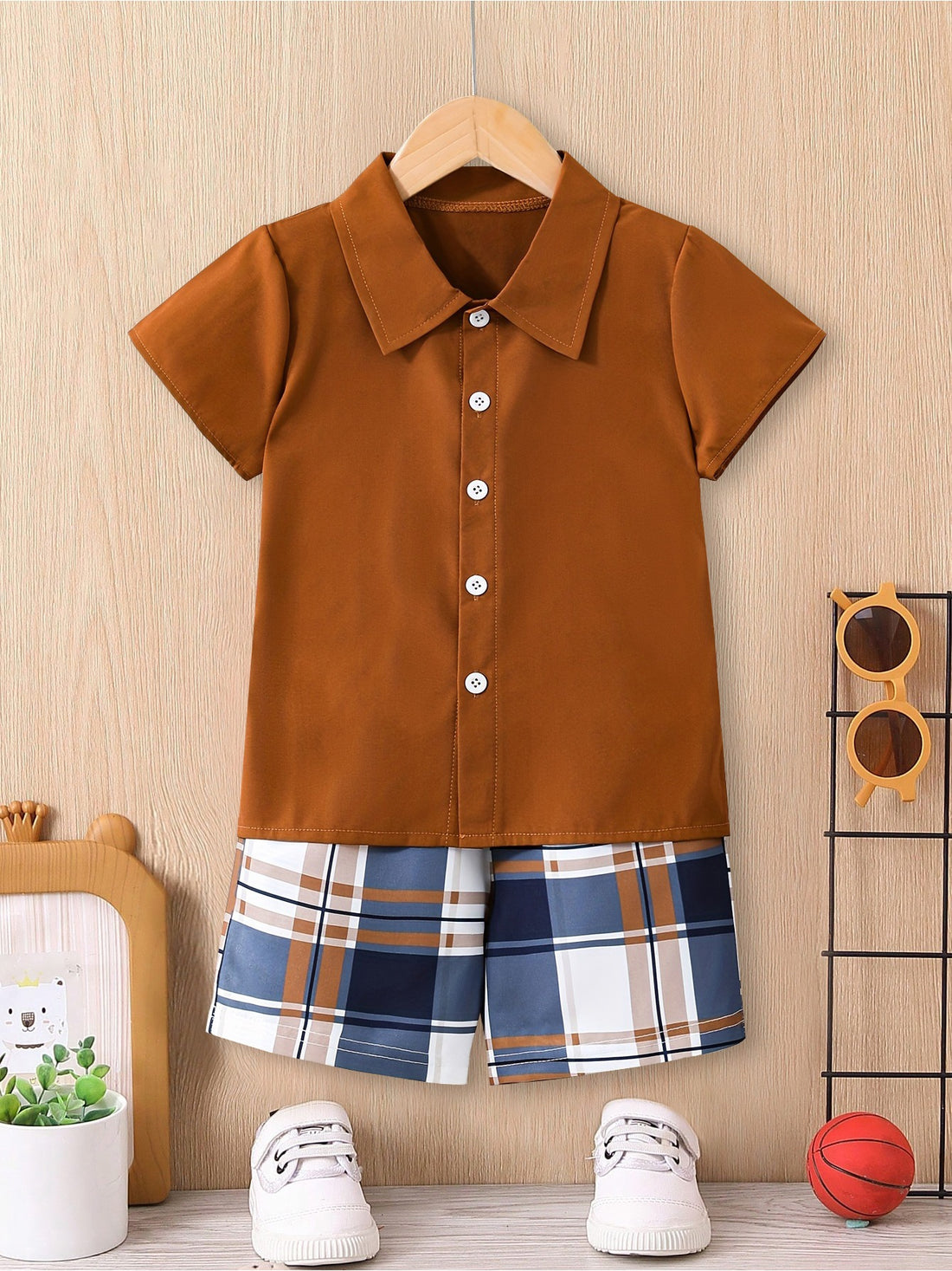 VigoSource Boys Spring Summer Casual Little Gentleman Solid Color Short...