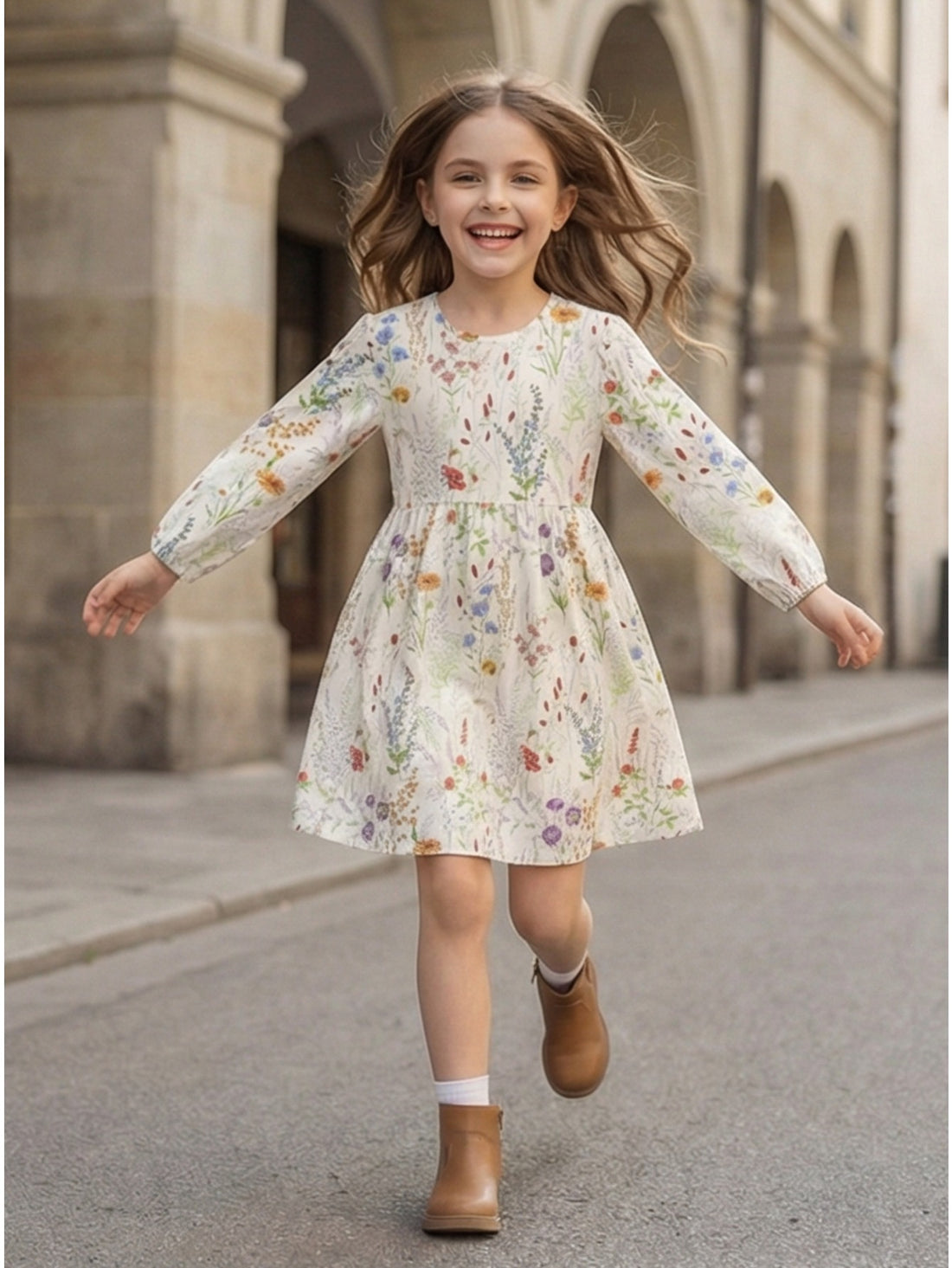VigoSource Girls Floral Cotton Dress 32