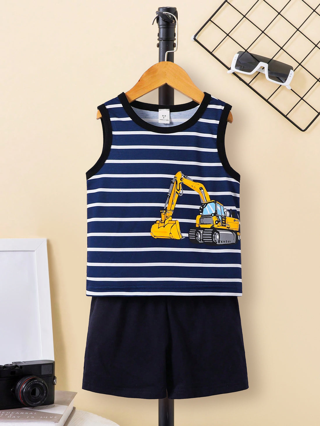 VigoSource Boys Striped Knit Crew Neck Striped - Summer