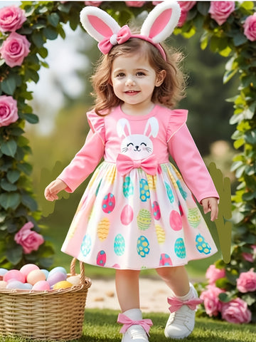 VigoSource Girls Cartoon Knit Dresses - Spring/autumn