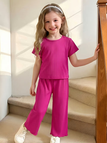 VigoSource Girls Short Sleeve Knit Pants 3