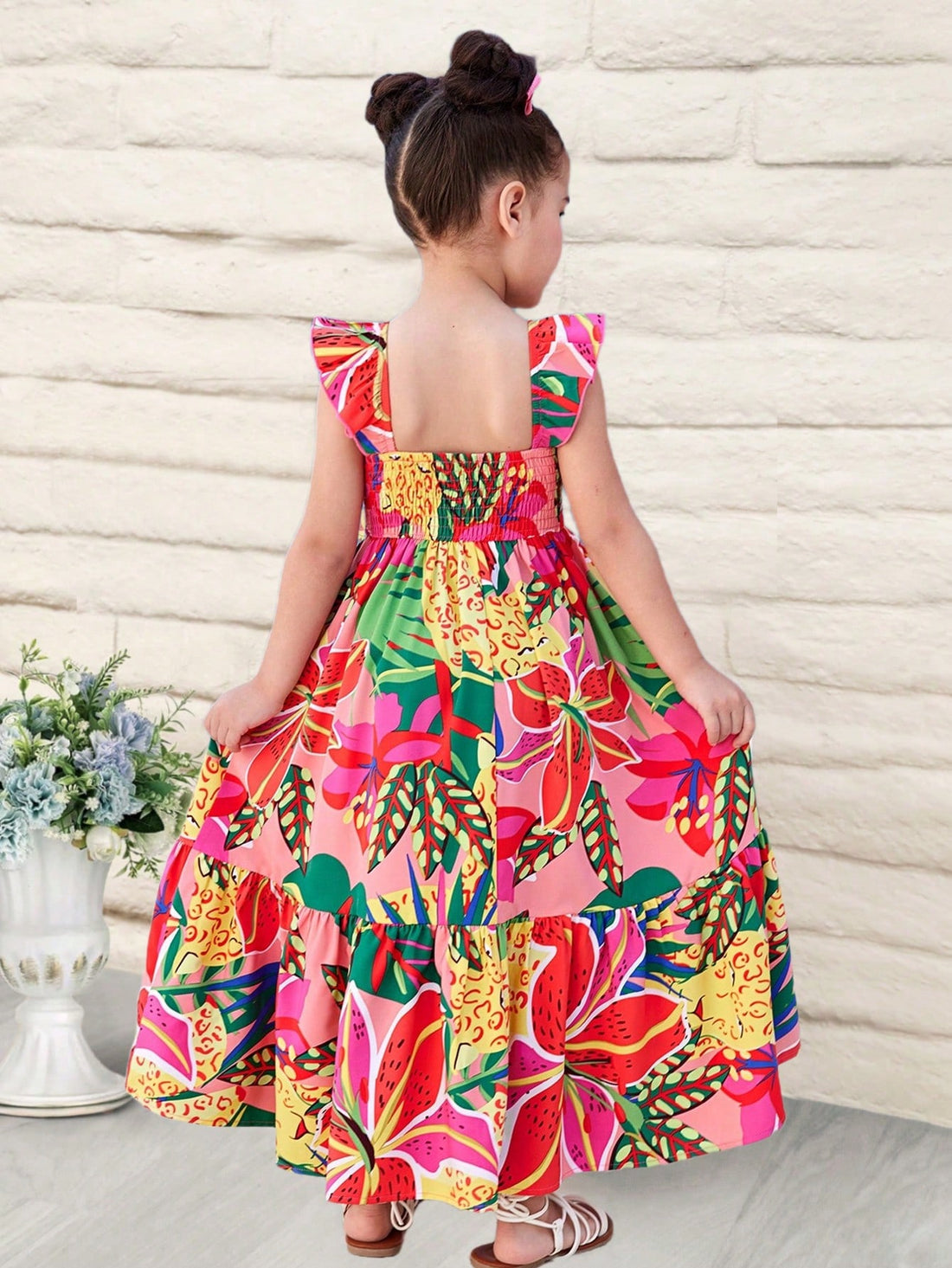 VigoSource Girls Floral Cotton Dress 43
