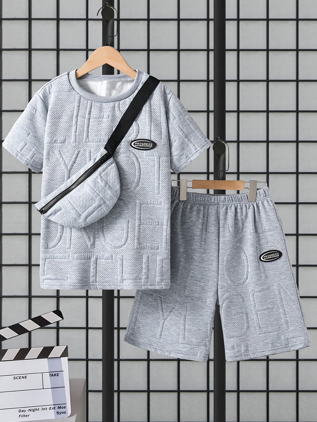VigoSource Boys 3pcs Summer Casual Set with Easy Basic Short Sleeves and Short