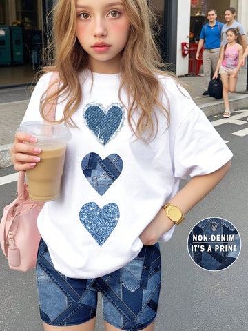 VigoSource Girls Heart Print Knit Pants